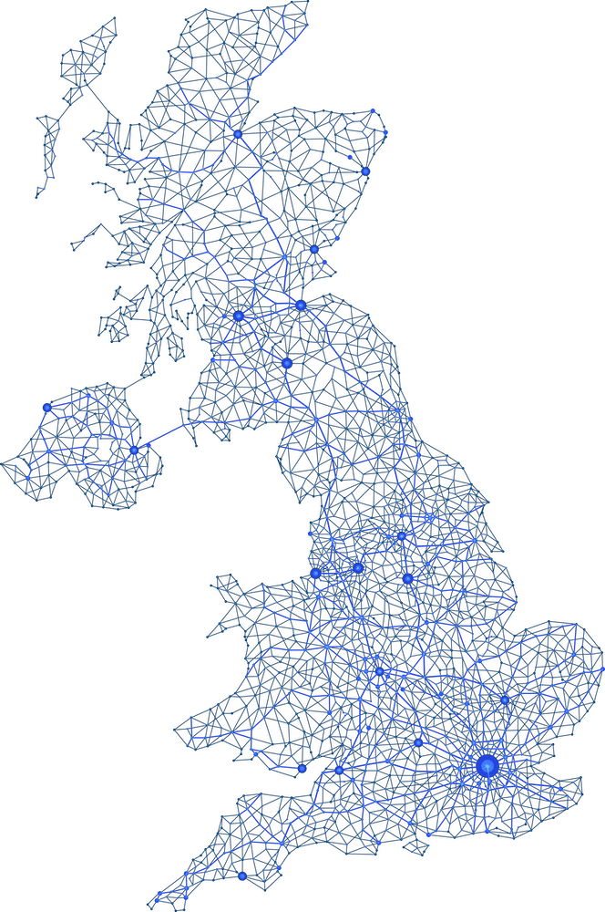 UK logistics map